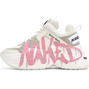 Naked Wolfe Sneakers Track Logo Pink Trackwp White Pink Glami Bg