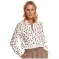 Top Secret бяла риза на точки от вискоза