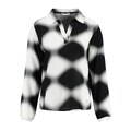 Key Largo Блуза 'MINERVA' черно / бяло