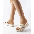 D/CEO marka niezdefiniowana Beige rubber flip-flops Geneve