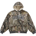 Supreme Mitchell & Ness Lined Hooded Satin Varsity Jacket Realtree AP Camo