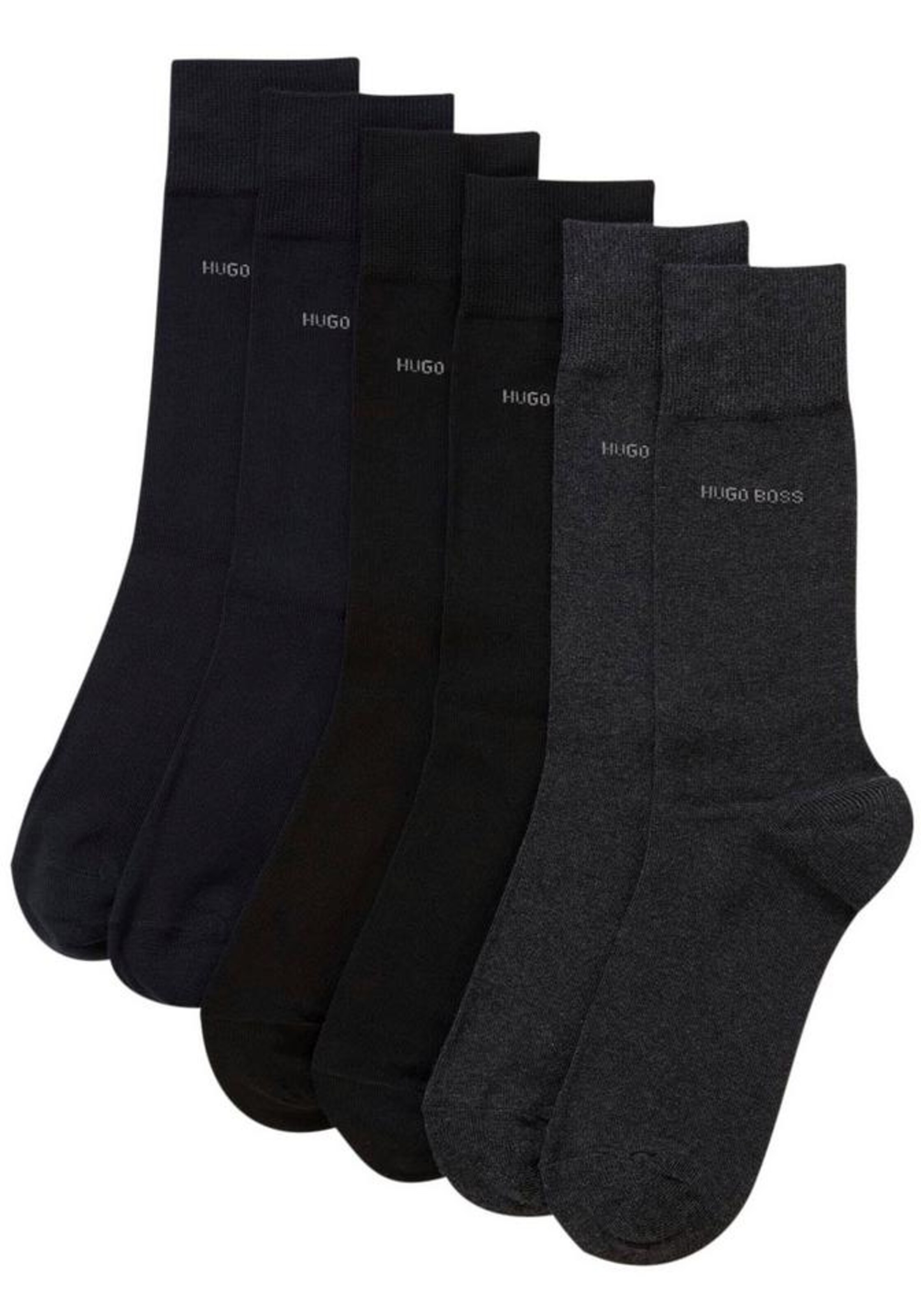 BOSS Къси чорапи морскосиньо / антрацитно черно / черно