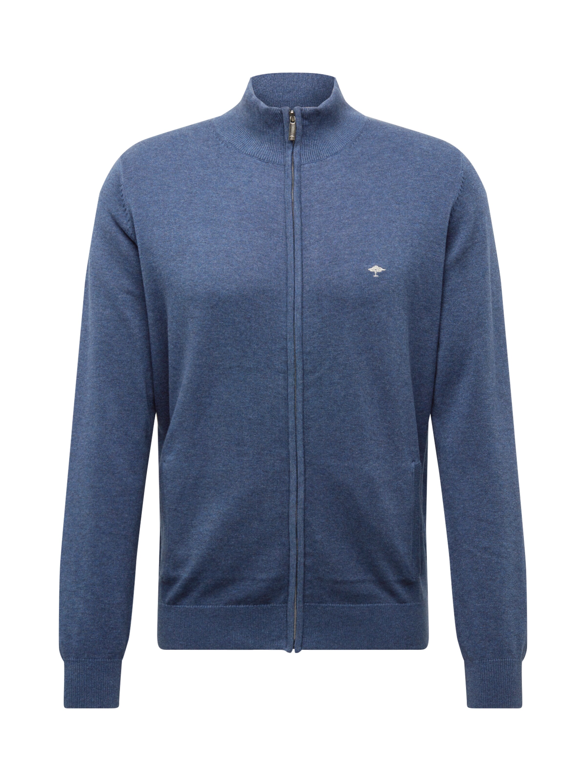 FYNCH-HATTON Плетена жилетка тъмносиньо / бяло