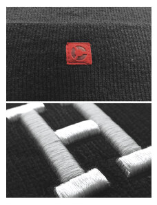 Masterdis Бийни шапка в черен цвят MSTRDS Letter Cuff Knit Beanie H