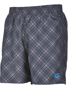 Arena printed check 2 boxer grey/turquoise s