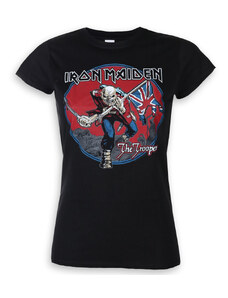 Тениска метална дамски Iron Maiden - войник червен небето - ROCK OFF - IMTEE71LB