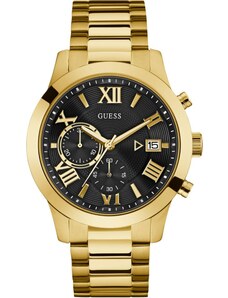 GUESS Аналогов часовник 'Atlas W0668G8' злато / черно