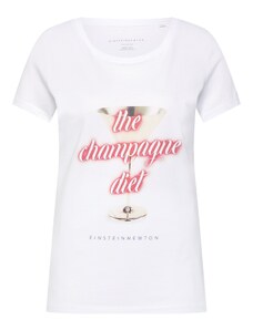 EINSTEIN & NEWTON Тениска 'Champagne Diet' розово / бяло