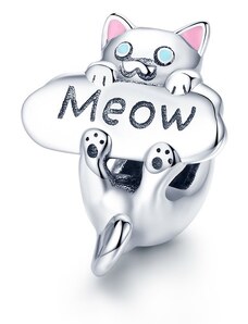 EdenBoutique сребърен талисман Meow Cat