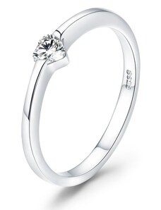 EdenBoutique Сребърен пръстен Simple Heart Ring