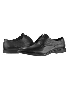 Мъжки обувки от естествена кожа Clarks Bampton Walk черни