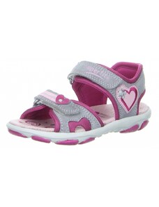 Детски анатомични сандали за момиче Superfit - Австрия сиви/розови