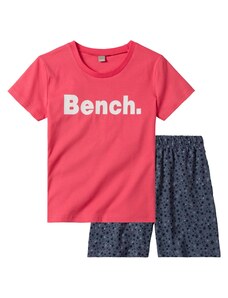 BENCH Комплект пижама гълъбово синьо / корал / бяло