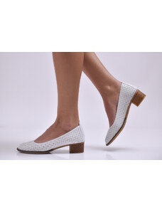 eObuvki Жени, Дамски ежедневни обувки естествена кожа бели