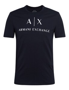 ARMANI EXCHANGE Тениска '8NZTCJ' нейви синьо / бяло