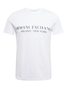 ARMANI EXCHANGE Тениска '8NZT72' черно / бяло
