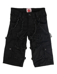 Мъжки къси панталони BLACK PISTOL - Верига - Черен деним - B-1-79-001-00