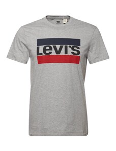 LEVI'S  Тениска 'Sportswear Logo Graphic' синьо / сив меланж / червено