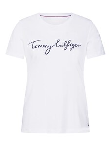 TOMMY HILFIGER Тениска 'Heritage' нощно синьо / бяло