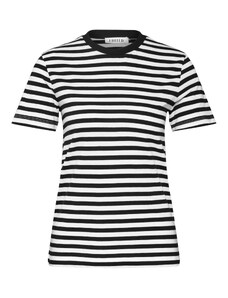 EDITED Тениска 'Leila' черно / бяло