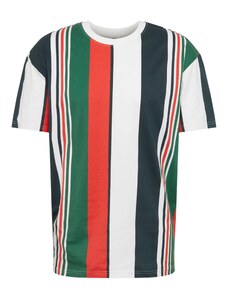 Urban Classics Тениска нейви синьо / зелено / червено / бяло