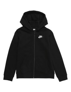 Nike Sportswear Суичъри с качулка черно / бяло