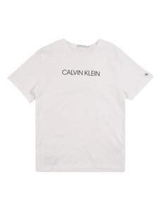 Calvin Klein Jeans Тениска 'INSTITUTIONAL' черно / бяло