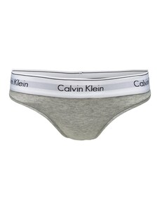 Calvin Klein Underwear Стринг сив меланж / черно / бяло