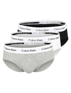 Calvin Klein Underwear Слип сив меланж / черно / бяло