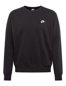 Nike Sportswear Суичър 'Club Fleece' черно / бяло