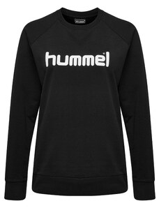 Hummel Спортен суитшърт с качулка черно / бяло