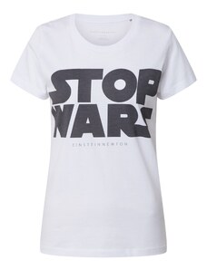 EINSTEIN & NEWTON Тениска 'Stop Wars' черно / бяло