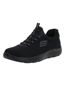 SKECHERS Спортни обувки Slip On 'Summits' сиво / черно