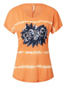 Key Largo Тениска 'FESTIVAL' тъмносиньо / оранжево / бяло