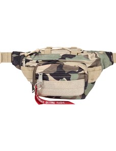 ALPHA INDUSTRIES Чанта за кръста 'Tactical' бежово / кафяво / зелено / черно