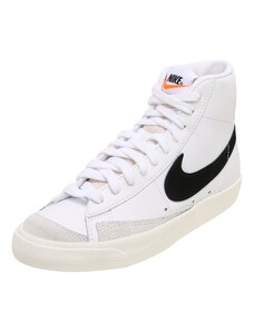 Nike Sportswear Високи маратонки 'Blazer Mid 77' бежово / оранжево / черно / бяло