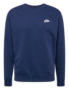 Nike Sportswear Суичър 'Club Fleece' морскосиньо / бяло