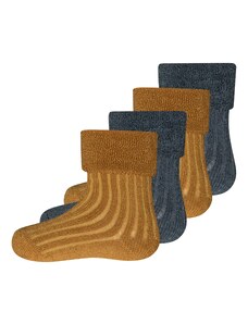 EWERS Къси чорапи карамел / антрацитно черно