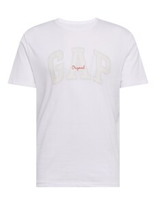 GAP Тениска бежово / бяло