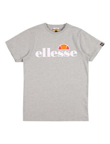 ELLESSE Тениска 'JENA' сив меланж / оранжево / червена боровинка / бяло