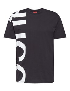HUGO Тениска 'DAWS211' черно / бяло