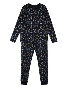 NAME IT Комплект пижама нощно синьо / опал / горчица / каки / бяло