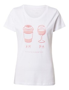 EINSTEIN & NEWTON Тениска 'AM PM' бледорозово / бяло