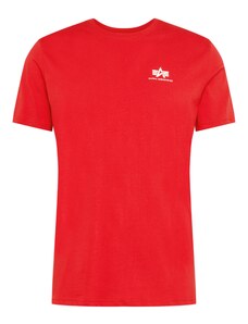 ALPHA INDUSTRIES Тениска червено / бяло