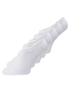 JACK & JONES Дамски чорапи тип терлици бяло