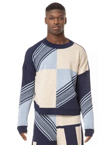 BOGOMIL Men’s Premium Knitted Jumper Graphic Pattern Loose Fit