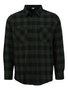 Urban Classics Риза тъмнозелено / черно