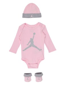 Jordan Комплект 'JUMPMAN' сиво / розово