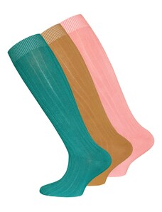 EWERS Къси чорапи камел / нефритено зелено / бледорозово