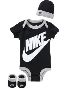 Nike Sportswear Комплект 'Futura' сив меланж / черно / бяло